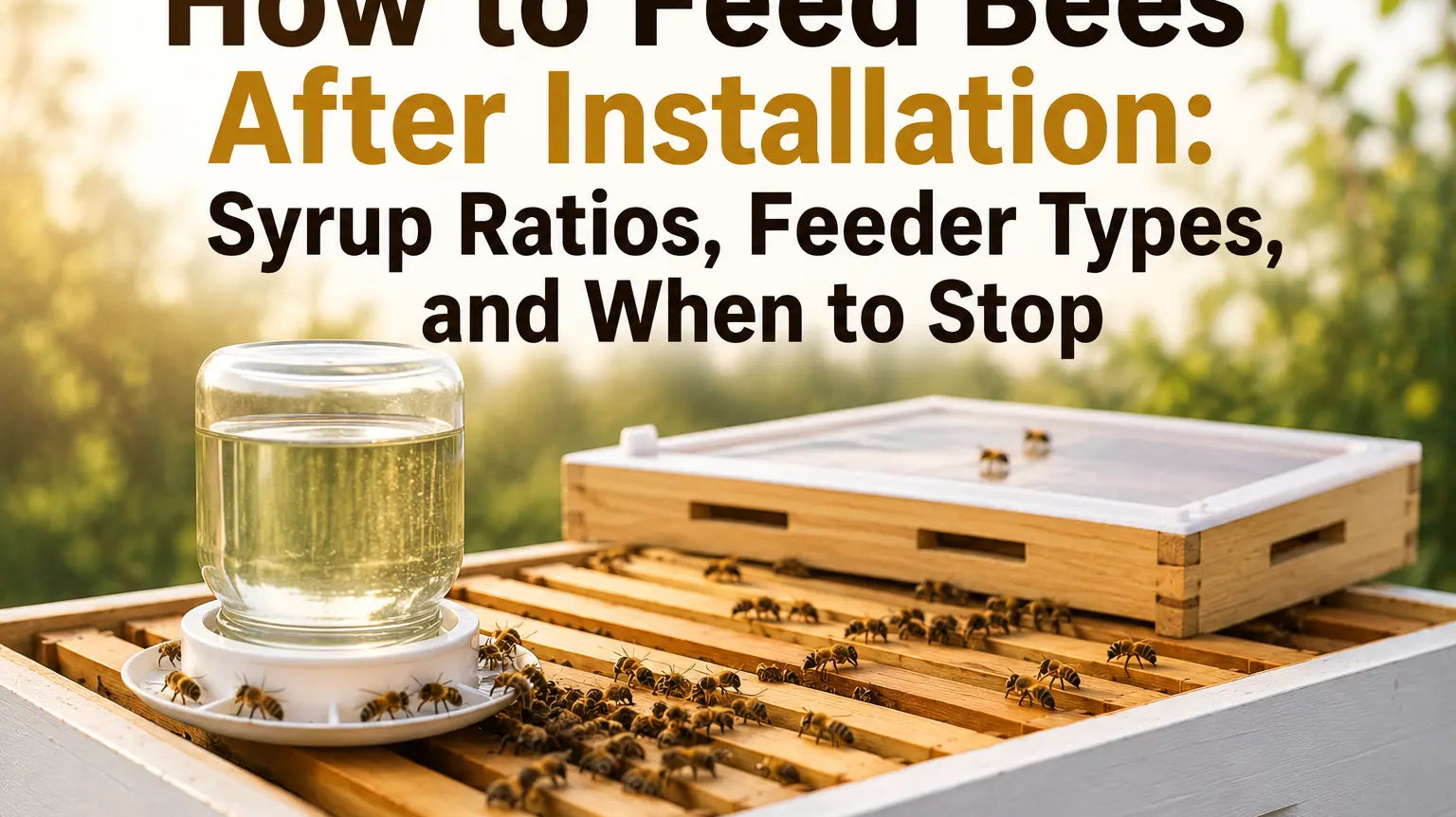 How to Feed Bees After Installation