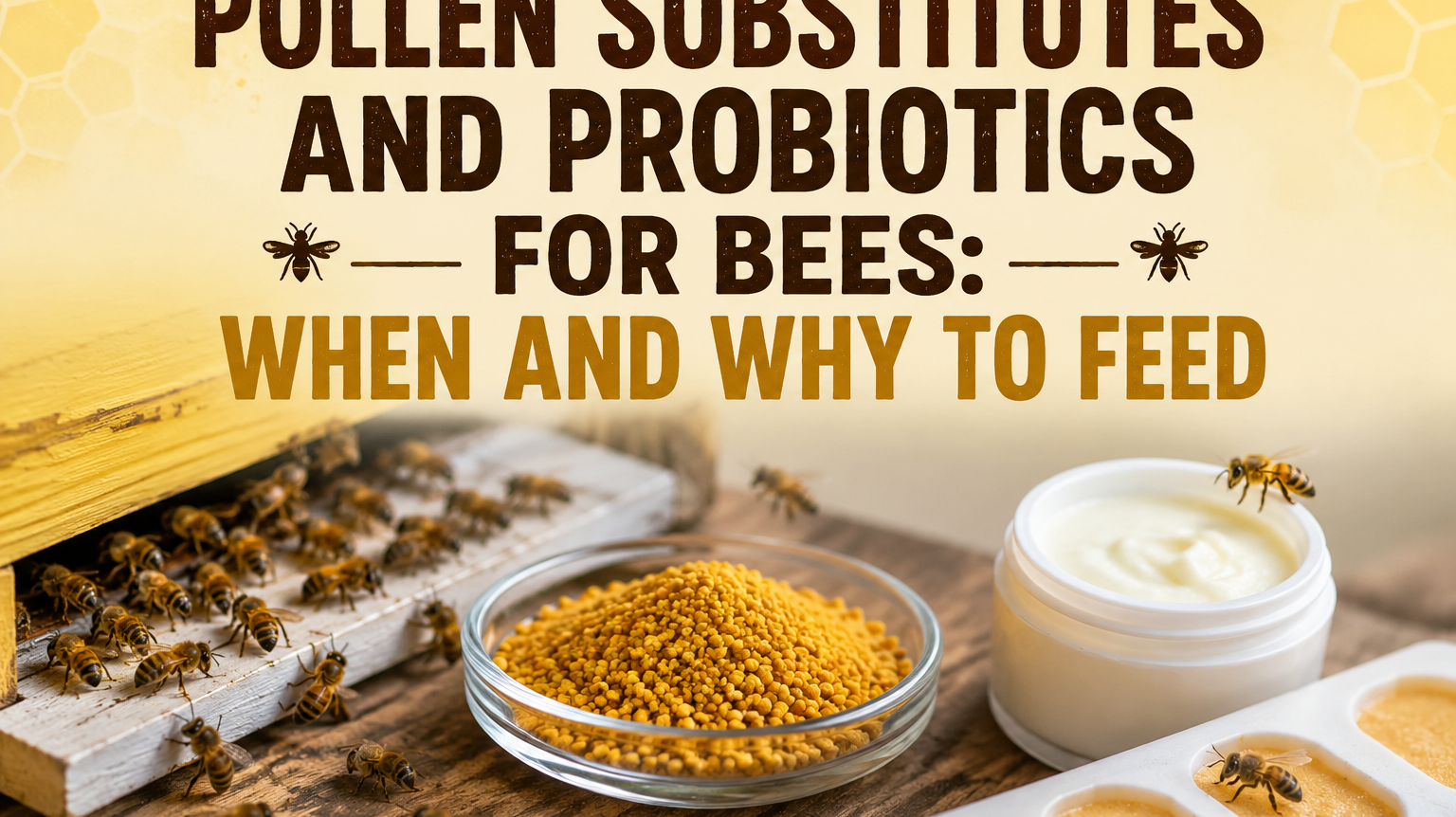 Pollen Substitutes and Probiotics for Bees