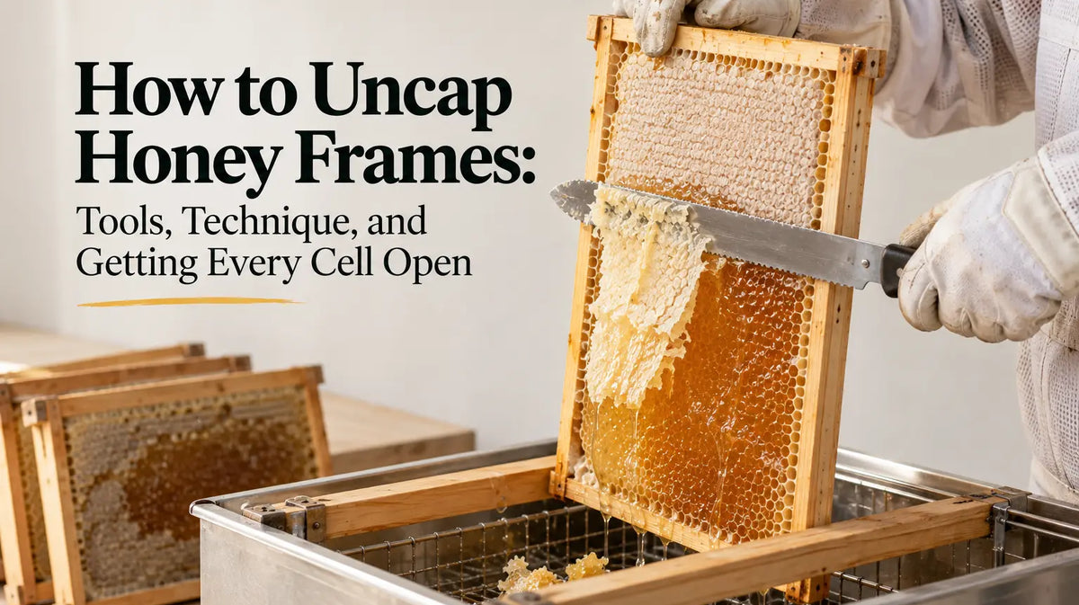 How to Uncap Honey Frames