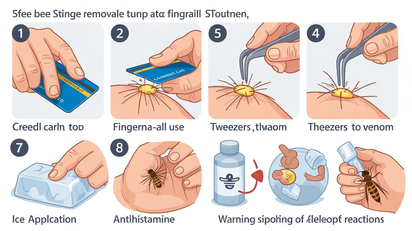Remove a Bee Stinger Safely