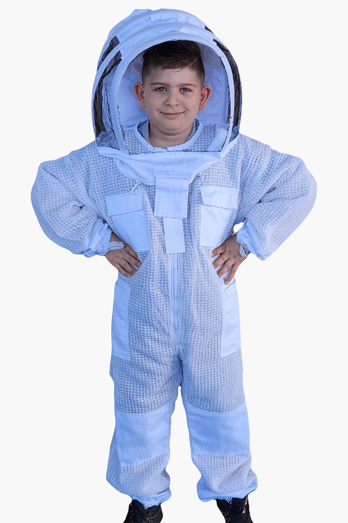 3 Layer Children's Beekeeping Suit With Fencing and Round Hat Veils - Children's Suits