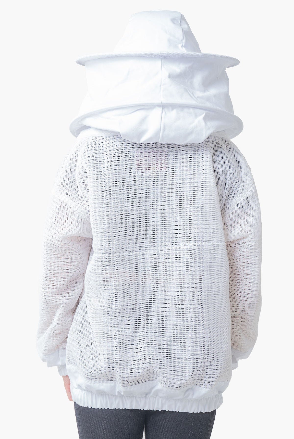 3 Layer Mesh Ventilated Beekeeping Jacket With Fencing Veil & Round Hat Veil - Premium Jackets