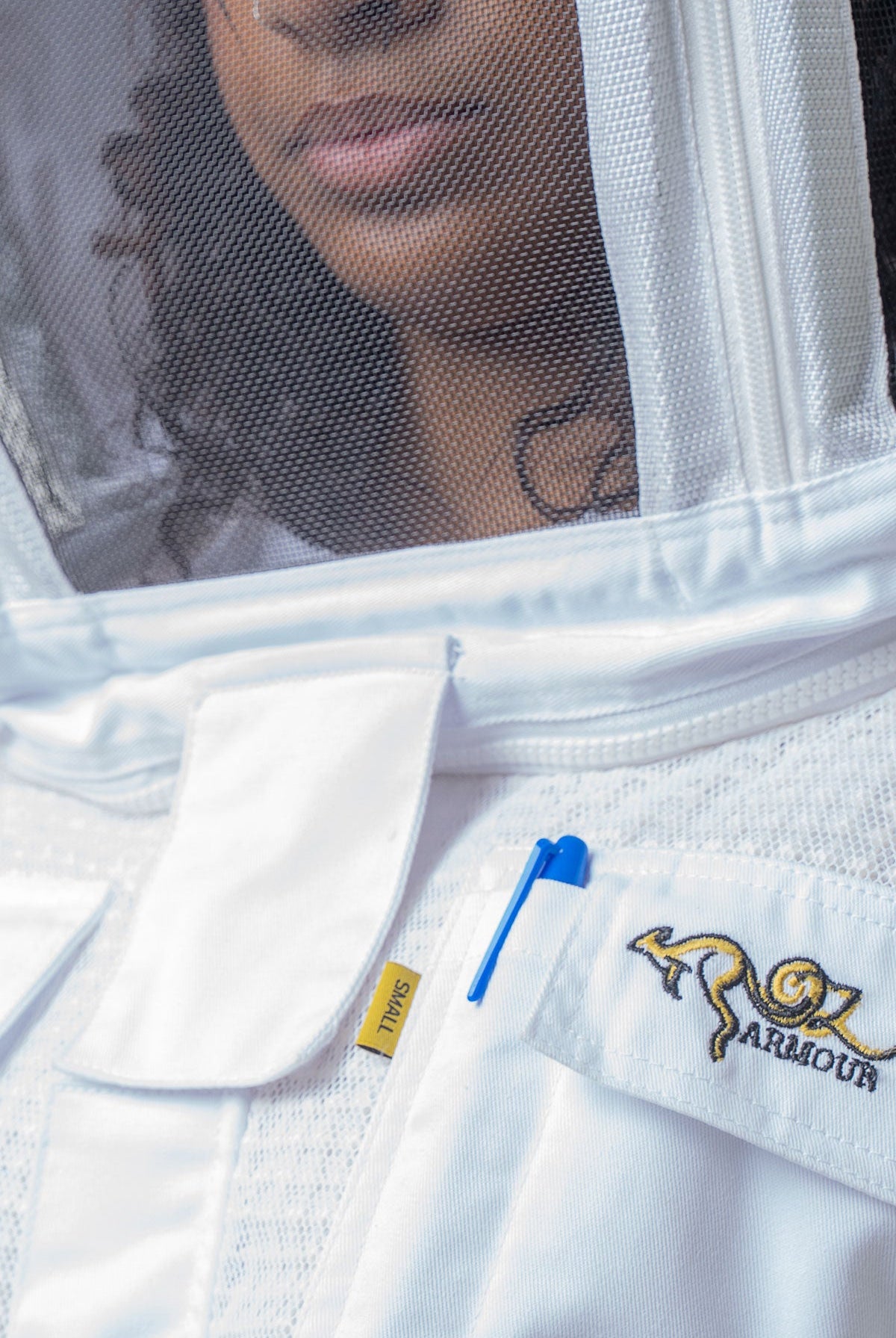 3 Layer Mesh Ventilated Beekeeping Jacket With Fencing Veil & Round Hat Veil - Premium Jackets