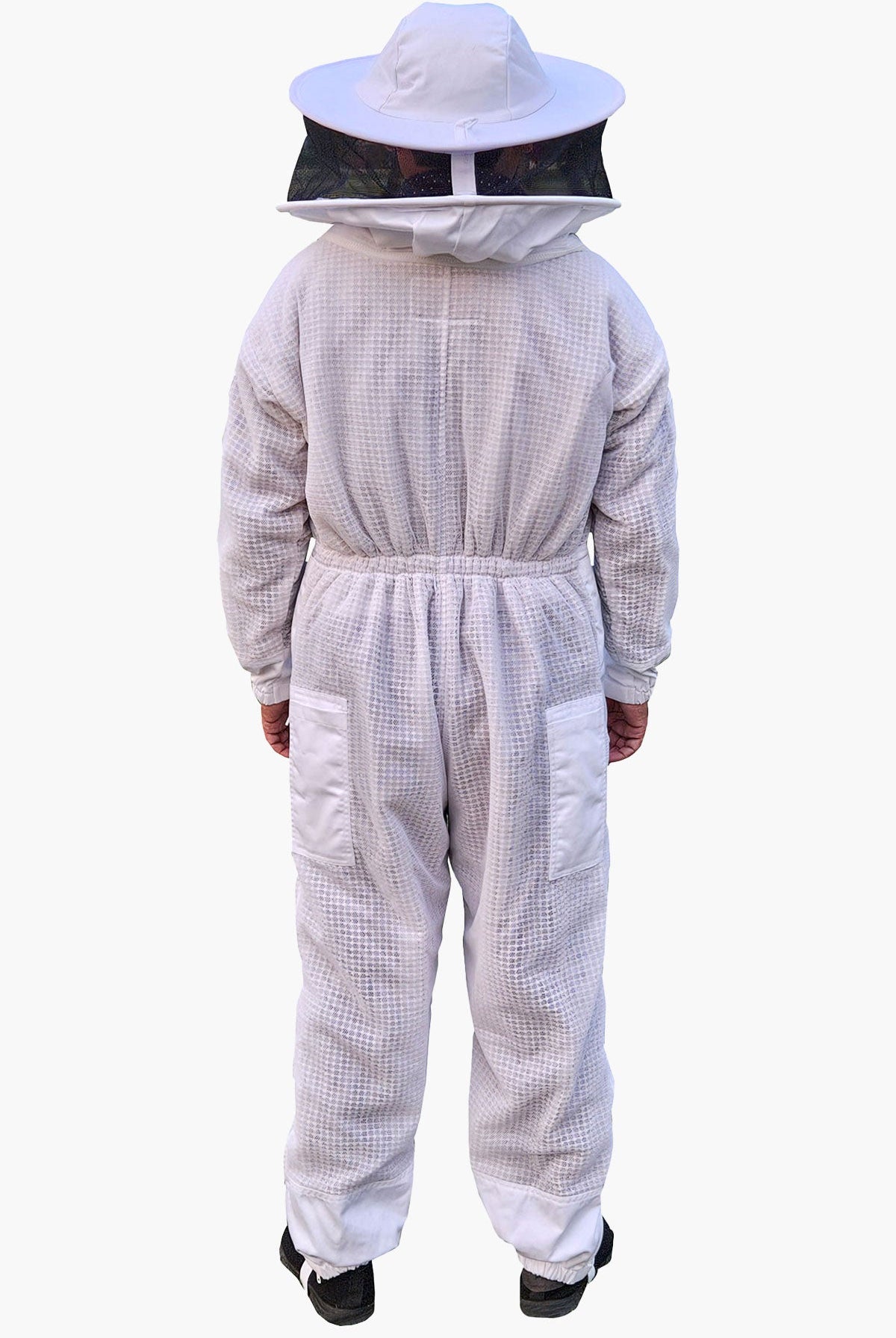 3 Layer Super Cool Mesh Beekeeping Suit With Fencing Veil & Round Brim Hat - Premium Adult Suits