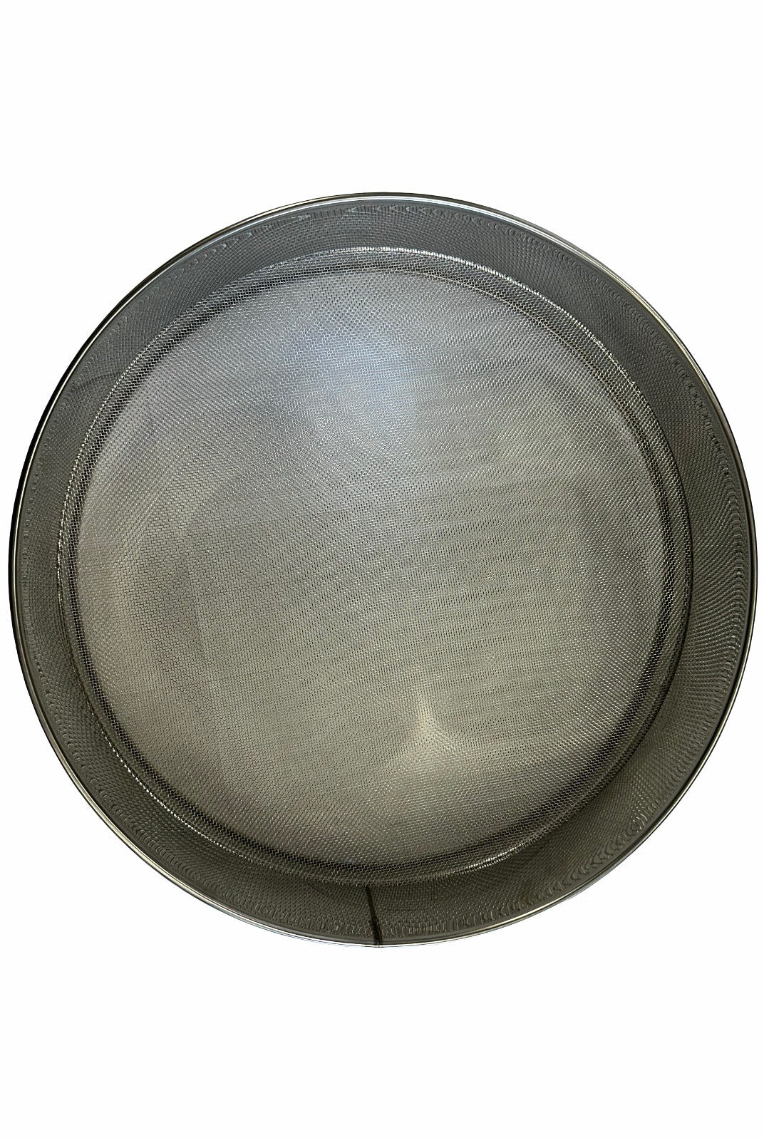Top view of stainless steel filter basket insert for honey tank straining and honey processing