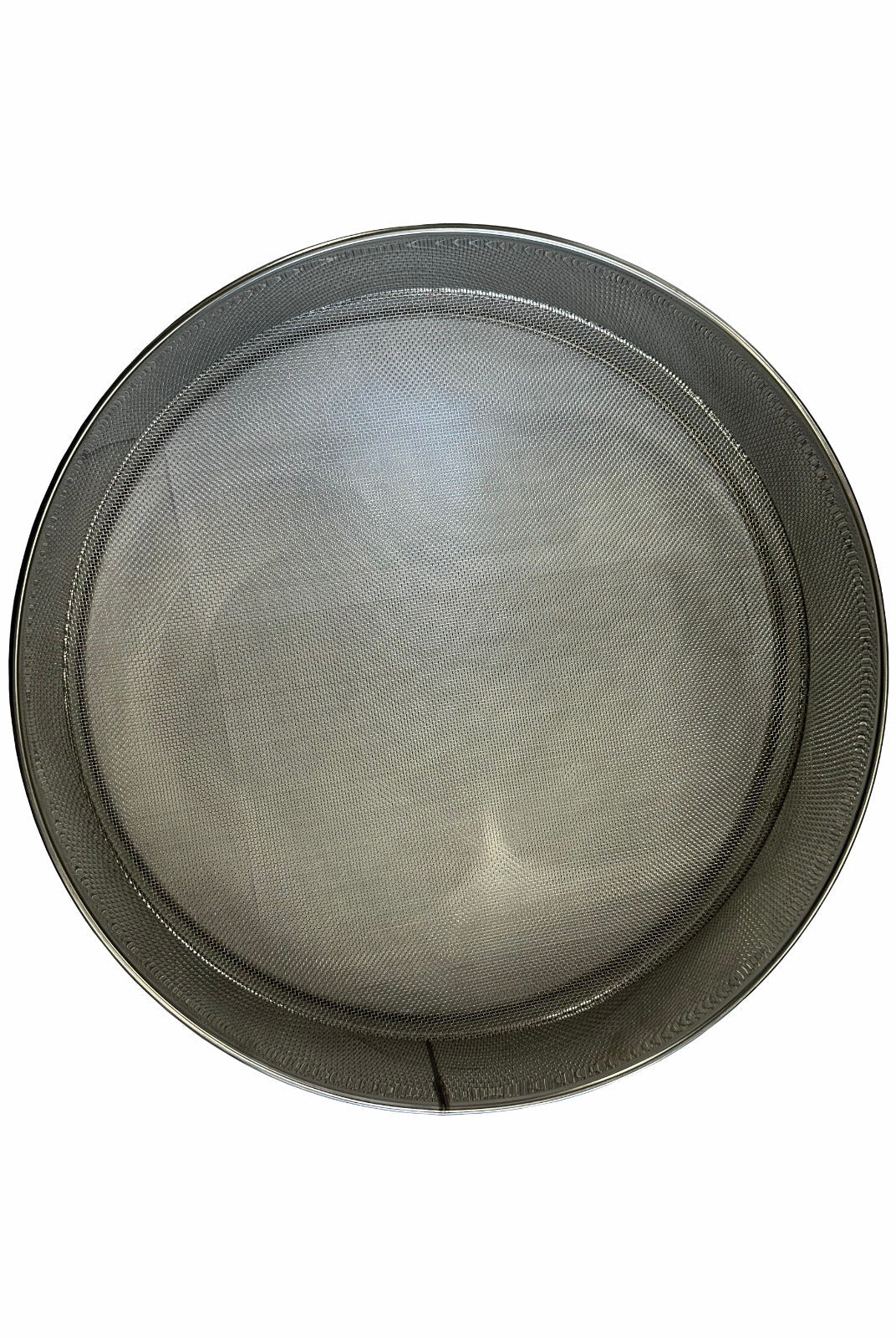 Top view of stainless steel filter basket insert for honey tank straining and honey processing