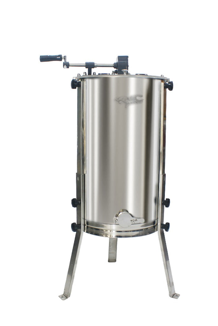 OZ Armour 4 to 12 frames manual honey extractor with stainless steel drum