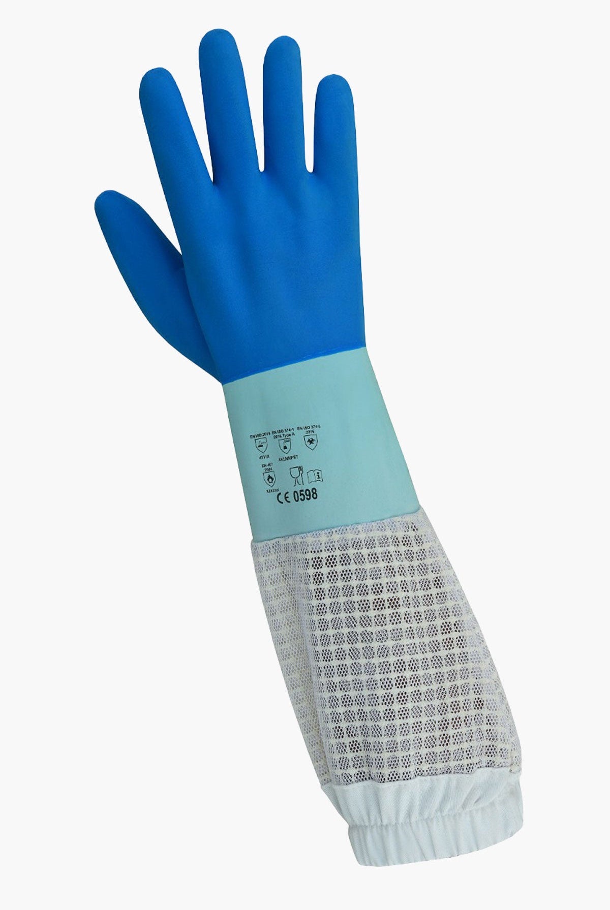 Beekeeping Rubber Gloves with three Layer Mesh Ventilation - Gloves