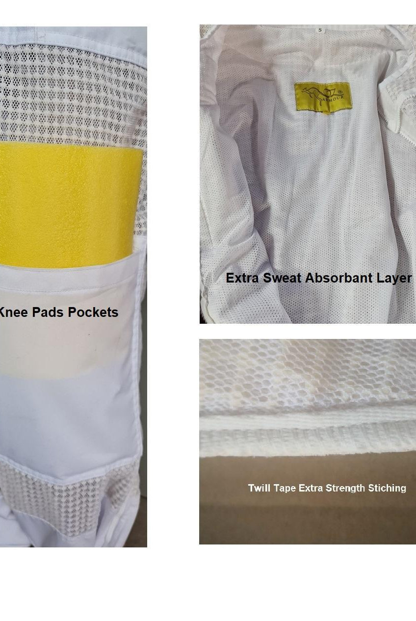 OZ ARMOUR Three Layer Mesh Beekeeping Suit - From Different sides