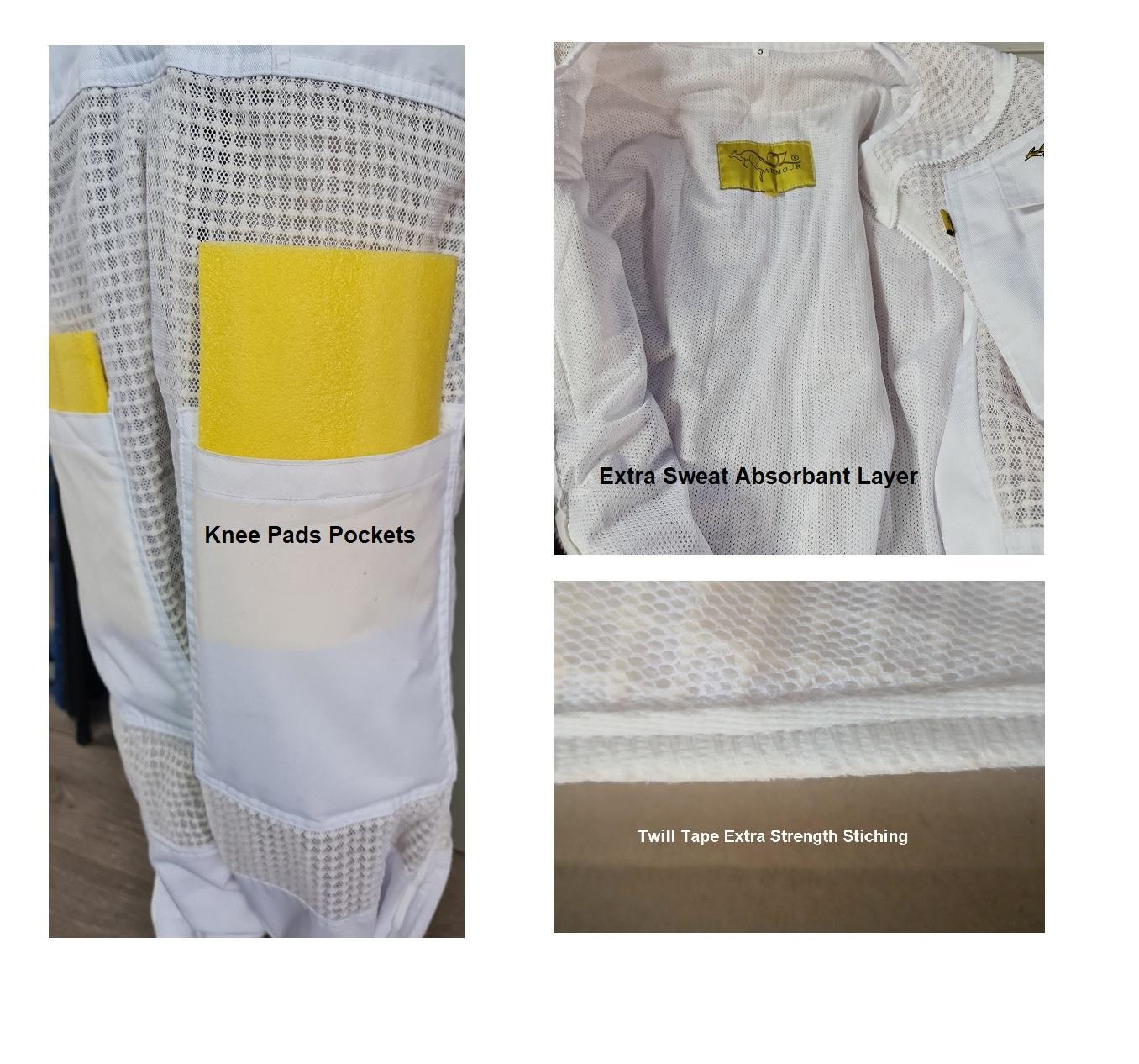 Beekeeping Starter Kit 4 With OZ ARMOUR Three Layer Mesh Beekeeping Suit - Starter Kits