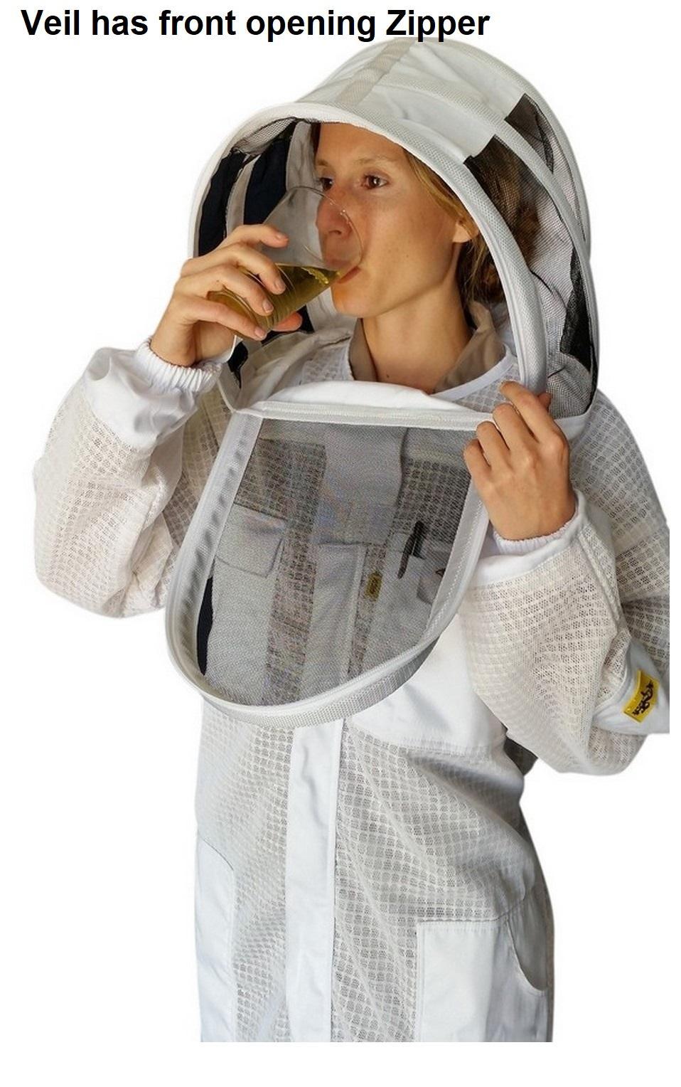 Beekeeping Starter Kit 4 With OZ ARMOUR Three Layer Mesh Beekeeping Suit - Starter Kits