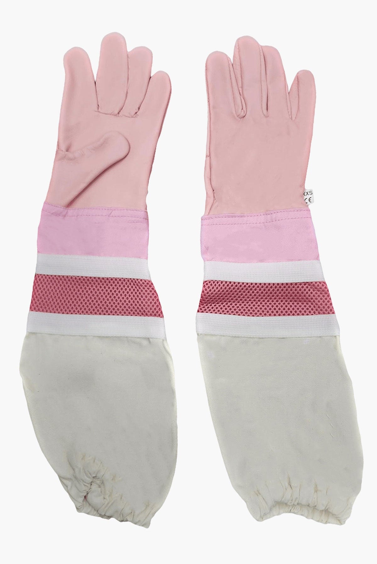Children OZ ARMOUR Pink Cow Hide Ventilated Gloves - Gloves