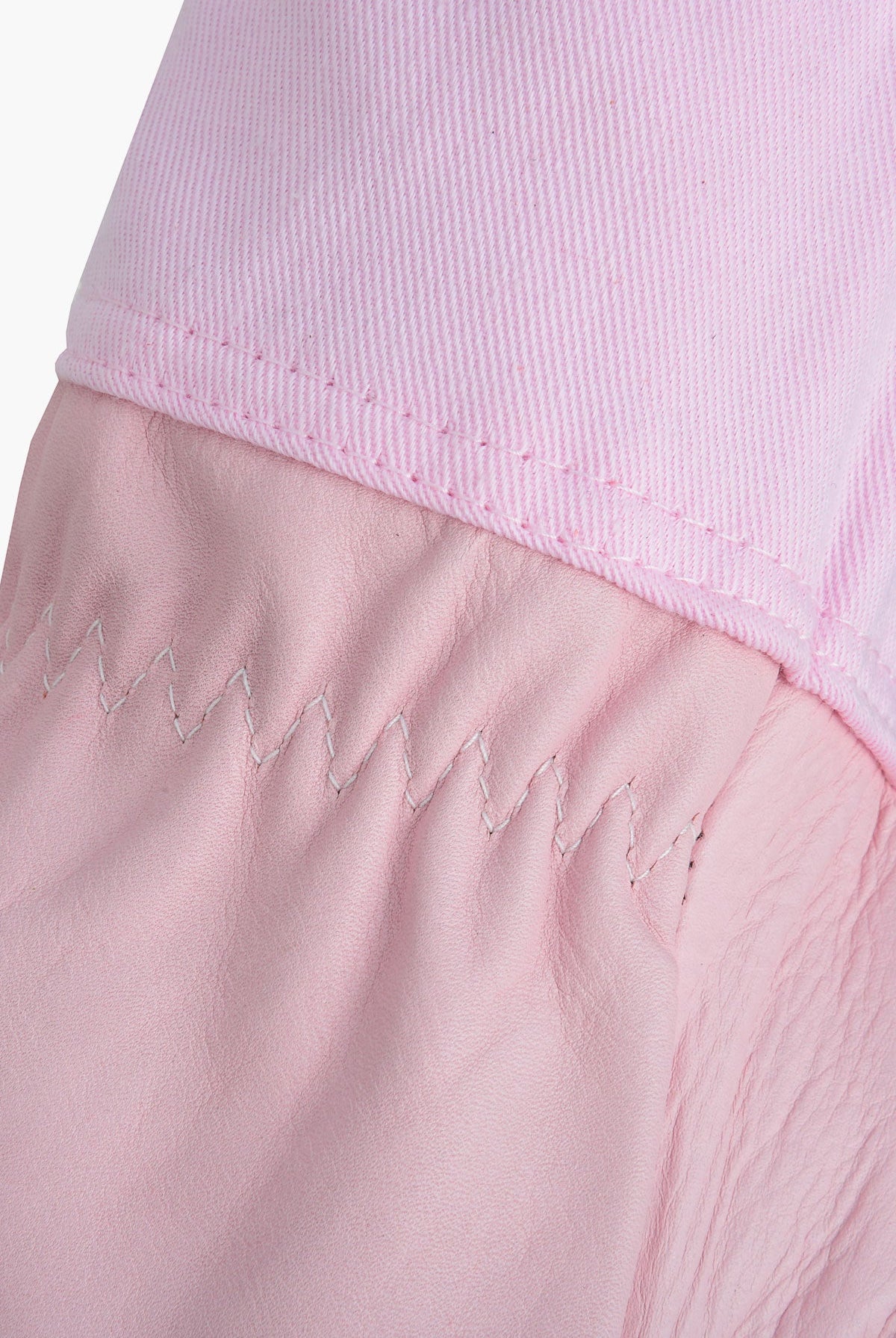 Children OZ ARMOUR Pink Cow Hide Ventilated Gloves - Gloves