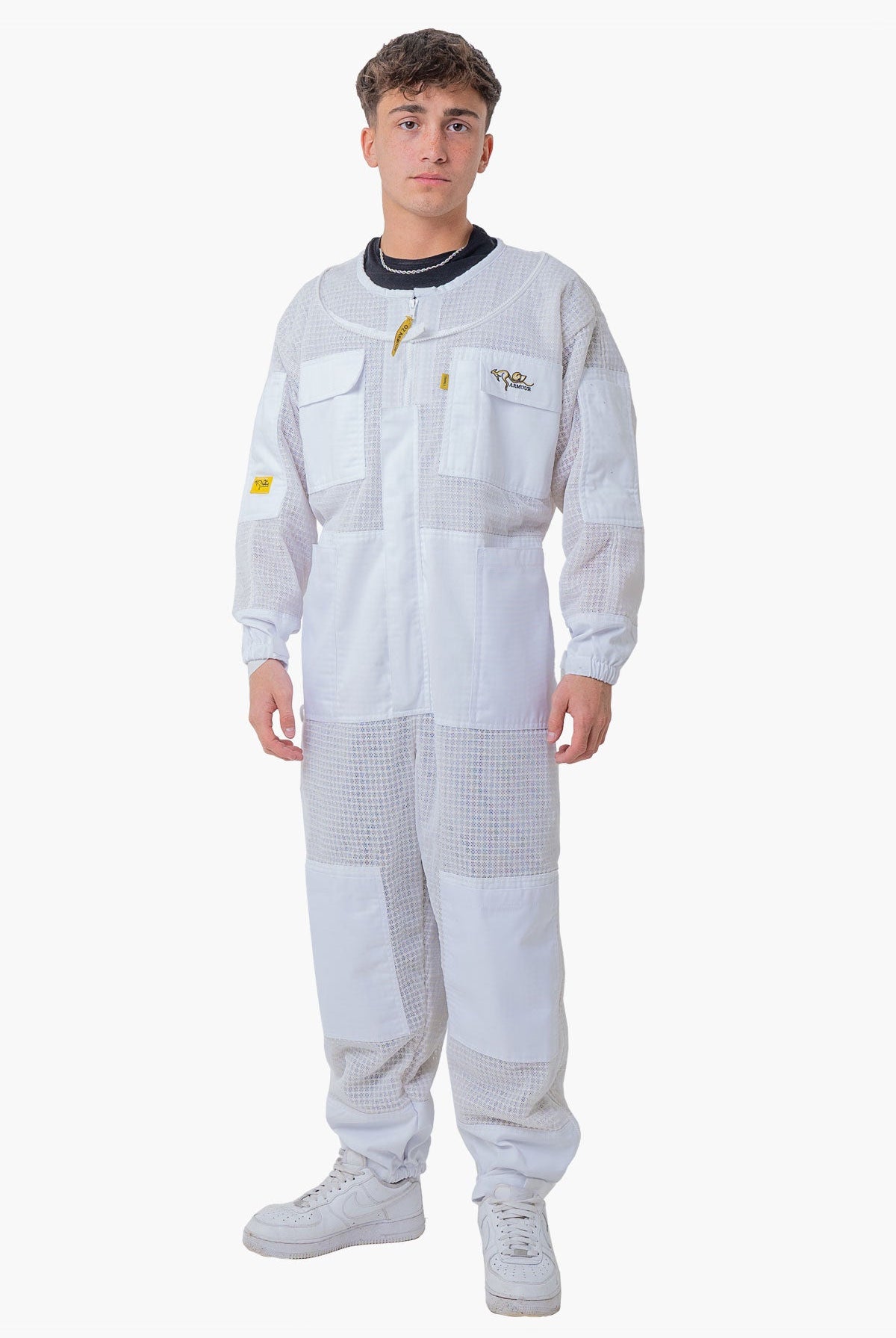 OZ ARMOUR 3 Layer Super Cool Mesh Ventilated Beekeeping Suit With Round Brim Hat - Premium Adult Suits and Jackets