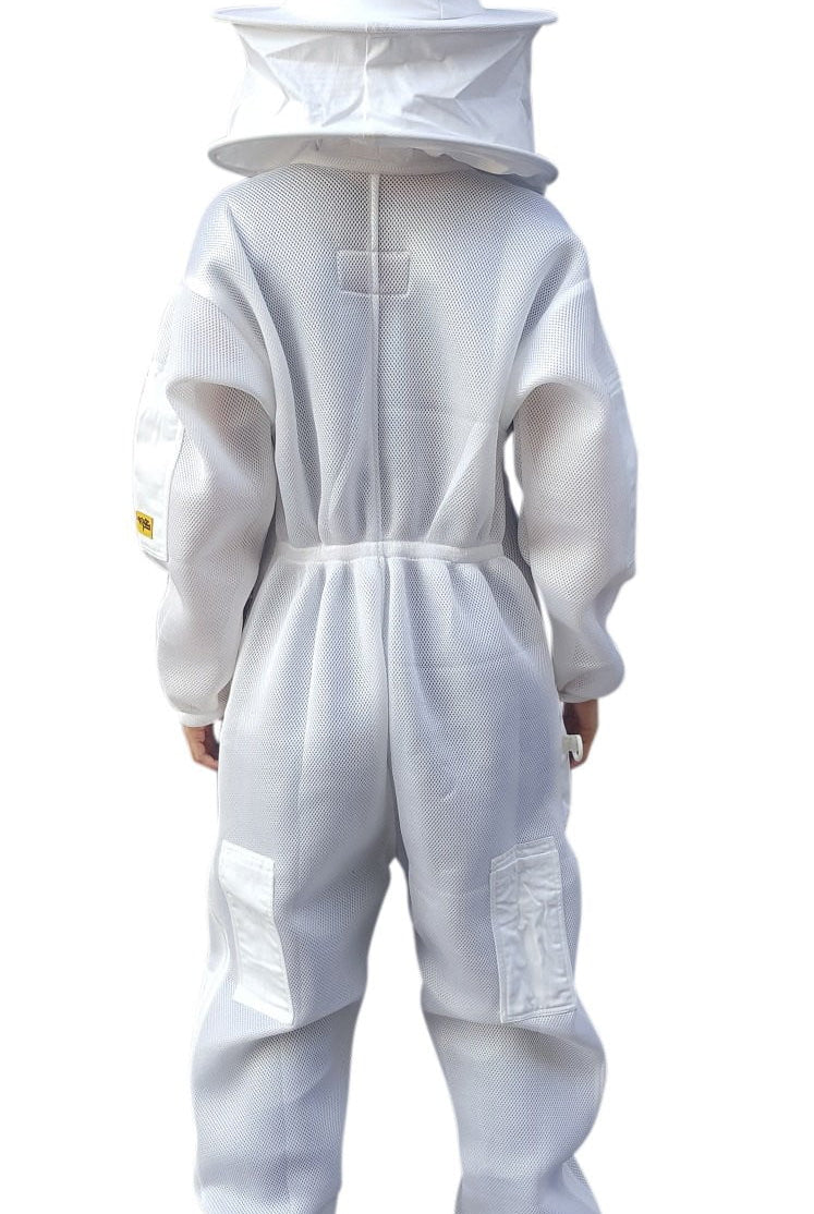 Oz Armour Double Layer Air Mesh ventilated Beekeeping Suit with Round Brim Hat - Beekeeper Costume Kit - Premium Adult Suits and Jackets