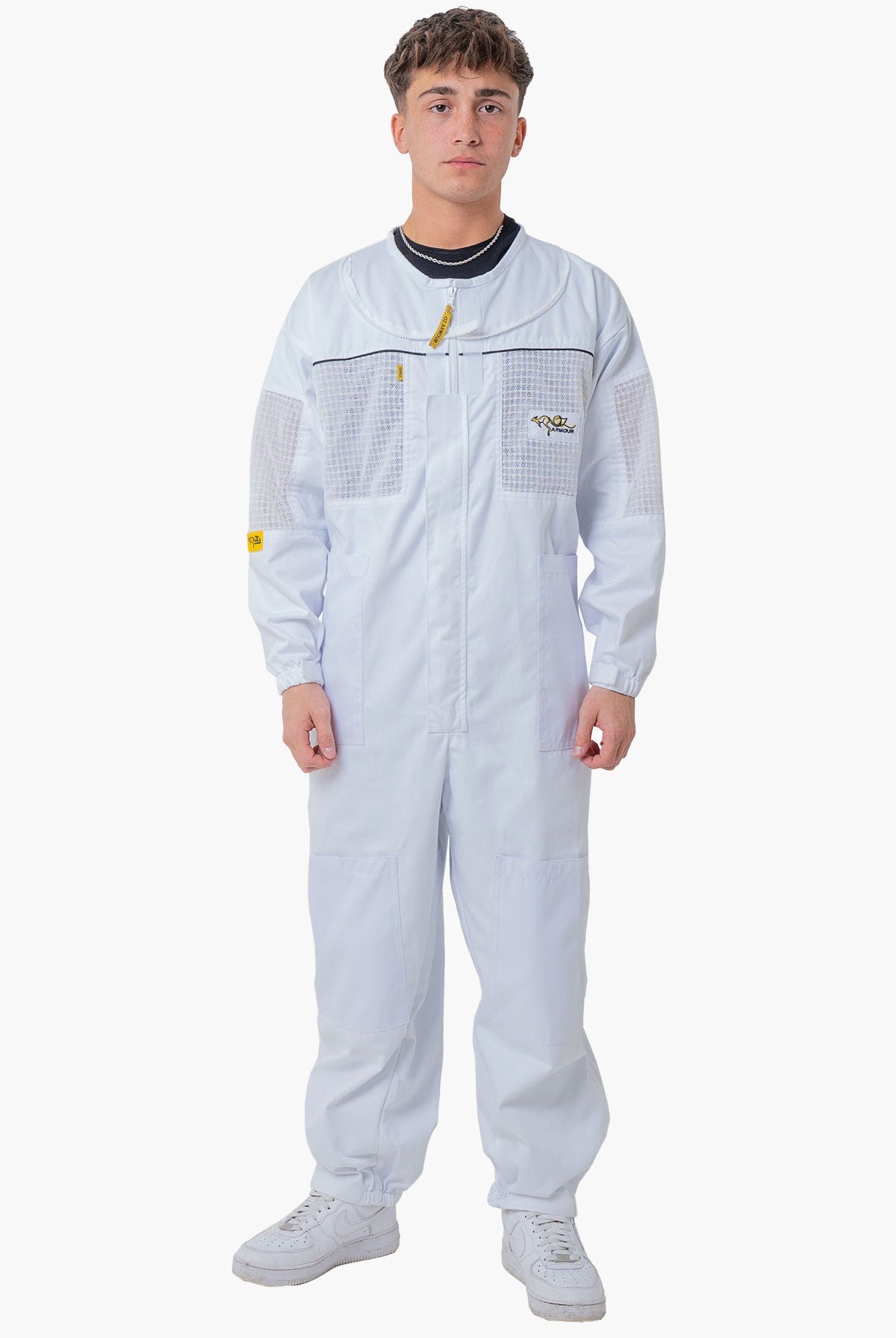 OZ ARMOUR Poly Cotton Semi Ventilated Beekeeping Suit With Round Brim Hat - Premium Adult Suits and Jackets