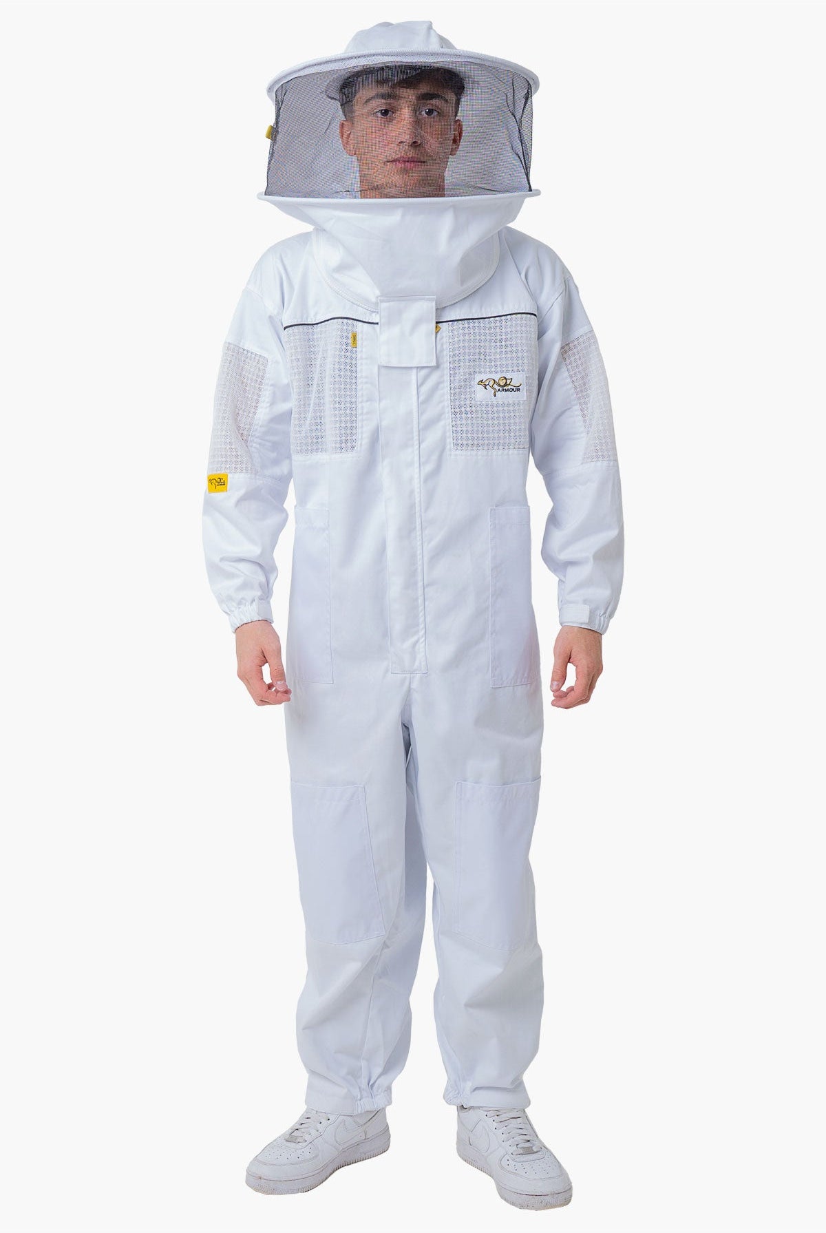 OZ ARMOUR Poly Cotton Semi Ventilated Beekeeping Suit With Round Brim Hat - Premium Adult Suits and Jackets