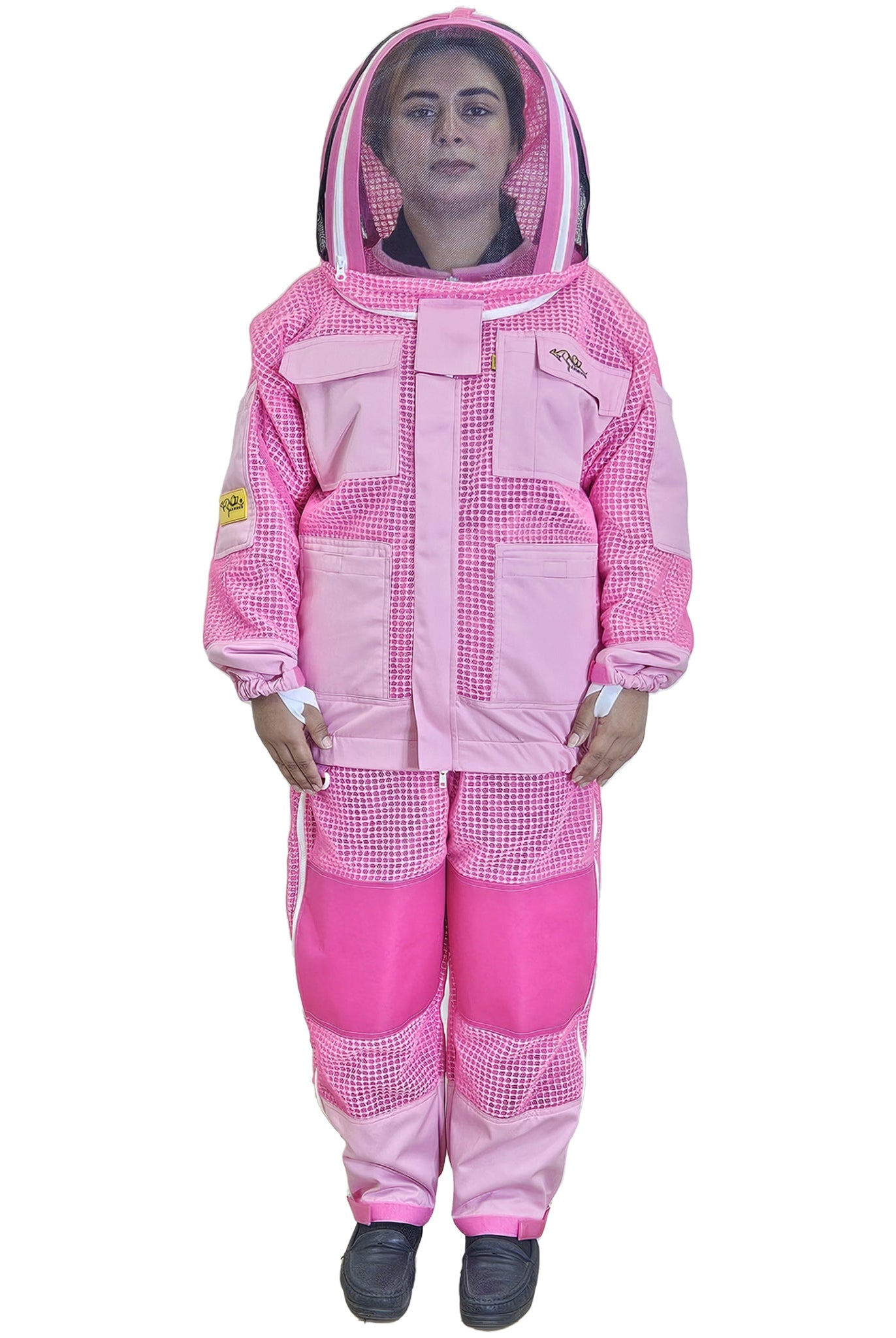 Pink Beekeeping Jacket & Trousers Pants Set 3 Layer Mesh - Premium Jackets