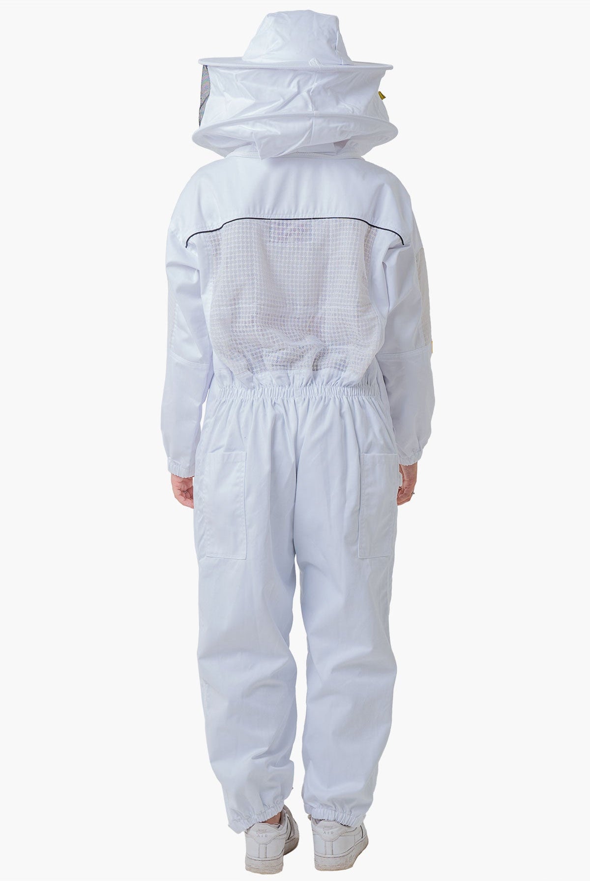 Poly Cotton Semi Ventilated Beekeeping Suit With Fencing Viel & Round Brim Hat - Premium Adult Suits