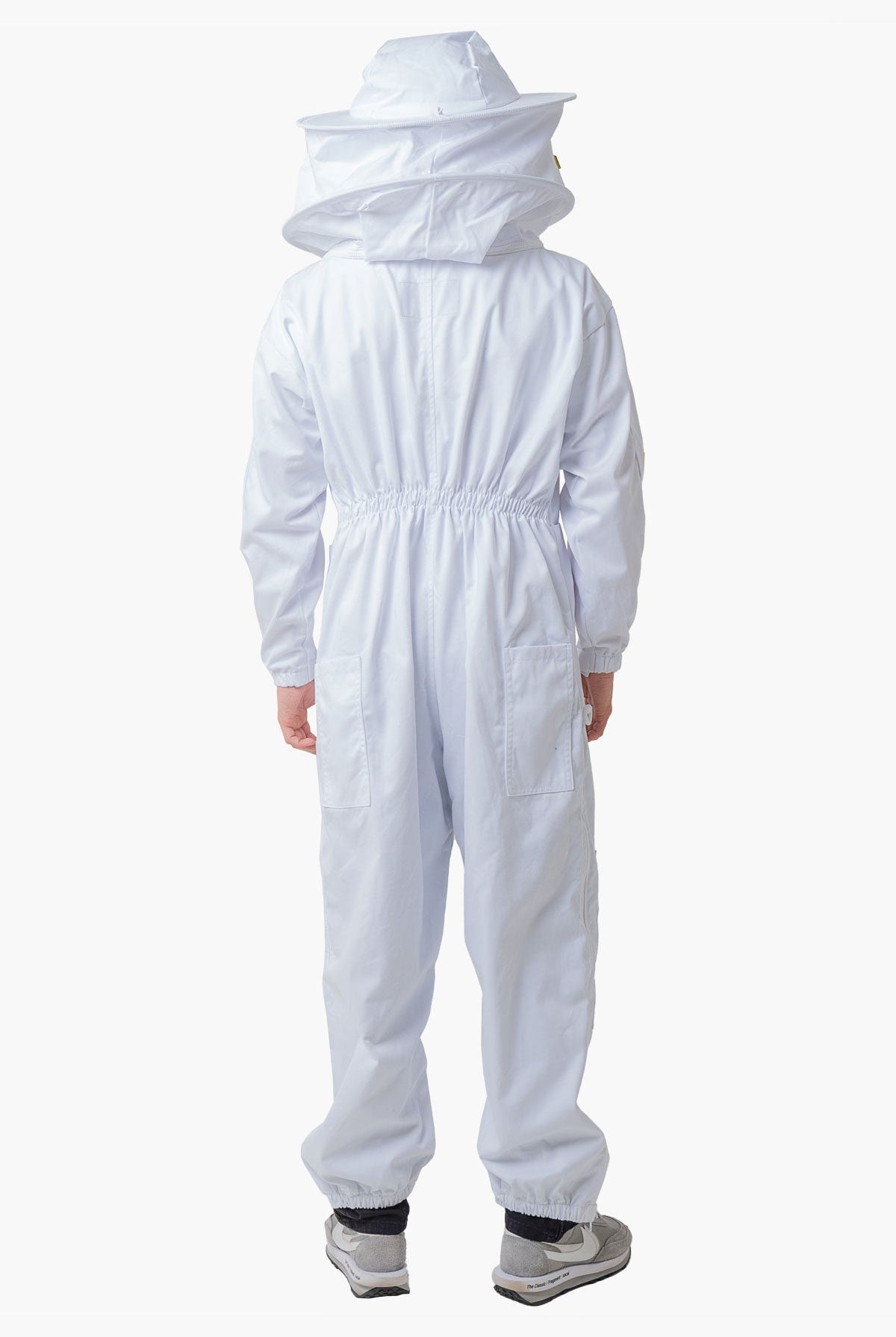 Pre Shrunk Poly Cotton Beekeeping Suit With Fencing Veil & Round Hat Veil - Premium Adult Suits