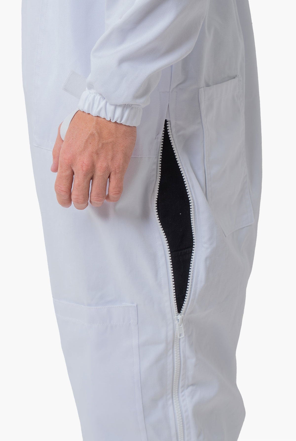 Pre Shrunk Poly Cotton Beekeeping Suit With Fencing Veil & Round Hat Veil - Premium Adult Suits
