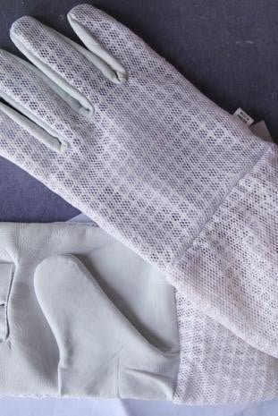 3 Layer Mesh Beekeeping Cow Hide Ventilated Gloves - Gloves