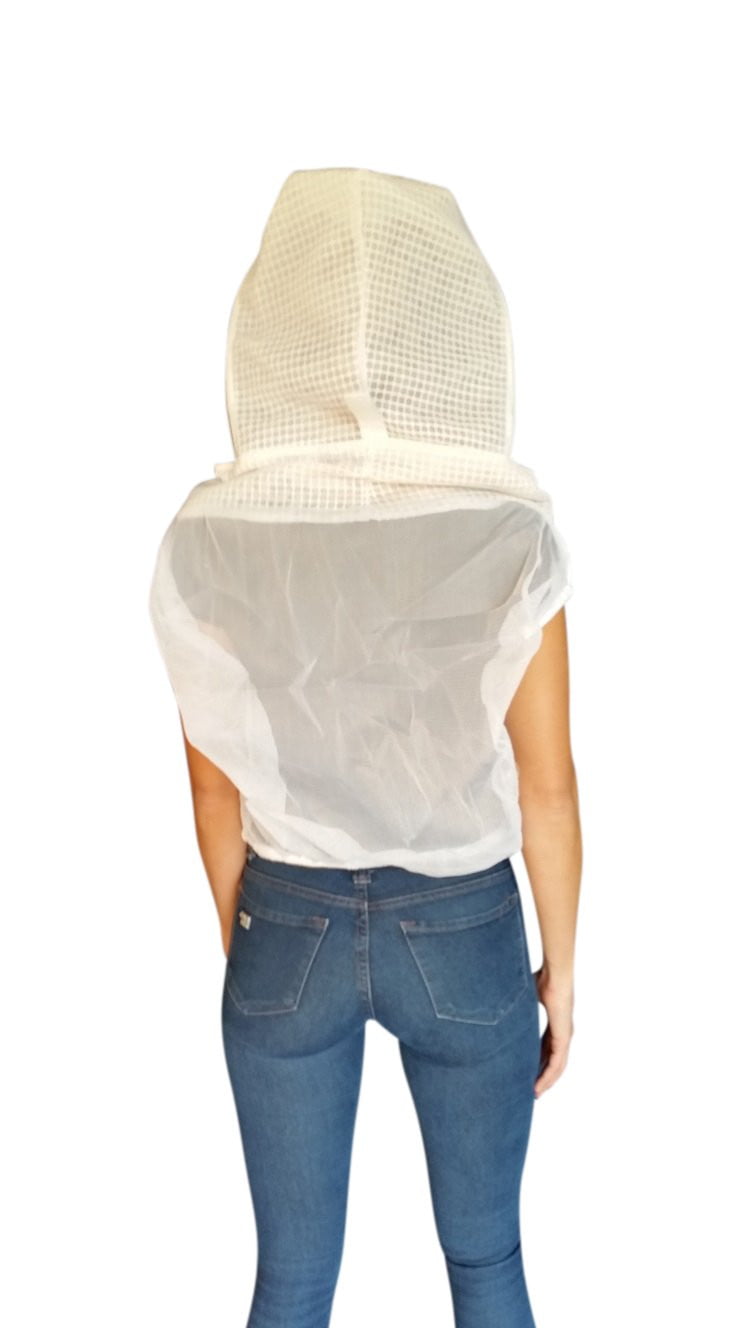 3 Layer Mesh Beekeeping Half Body/Waist Veil - Veil