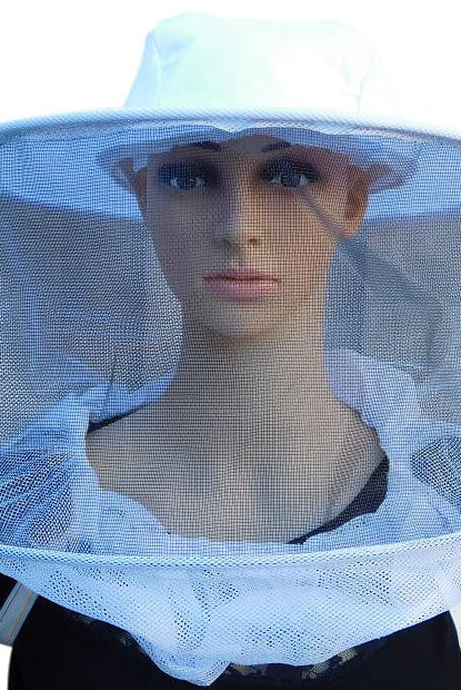 Round Hat Beekeeping Veil with Shoulder Strap - Veil
