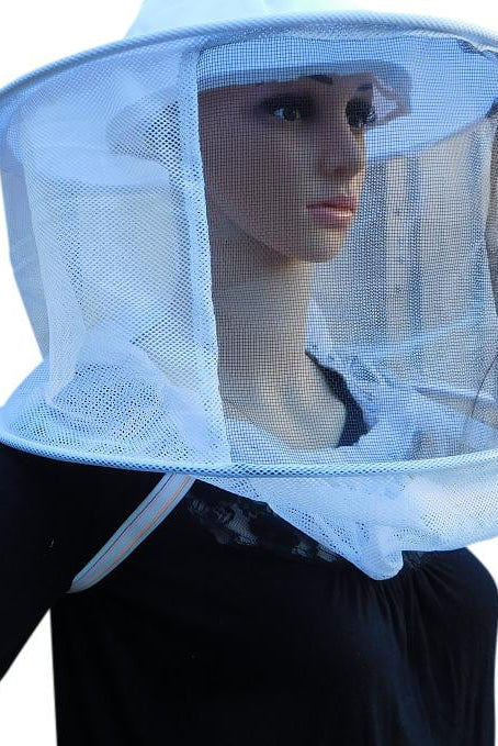 Round Hat Beekeeping Veil with Shoulder Strap - Veil