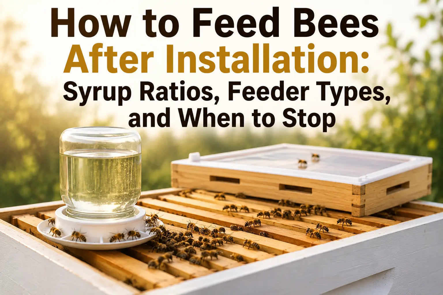 How to Feed Bees After Installation
