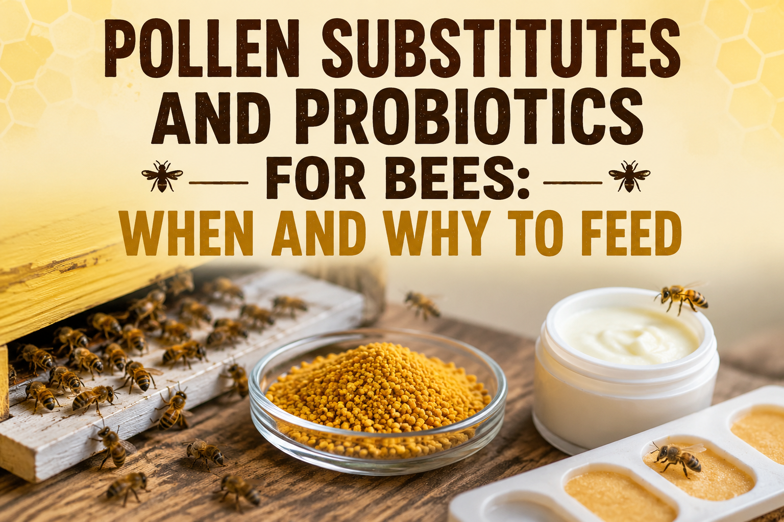 Pollen Substitutes and Probiotics for Bees