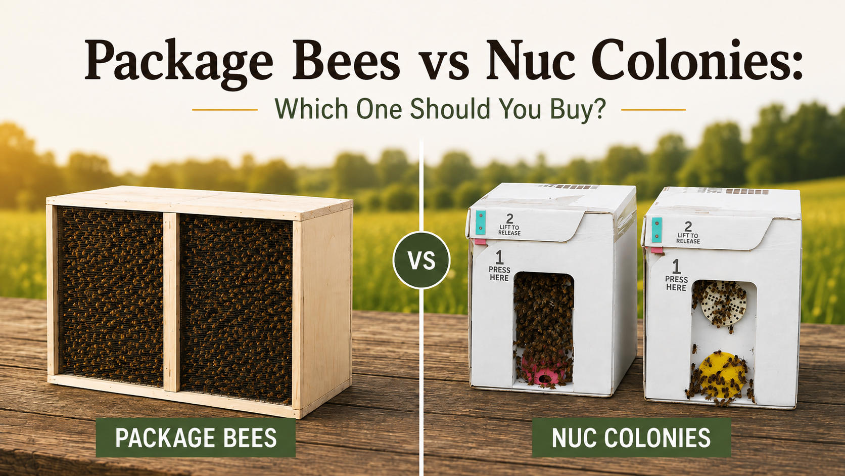 Package Bees vs Nuc Colonies