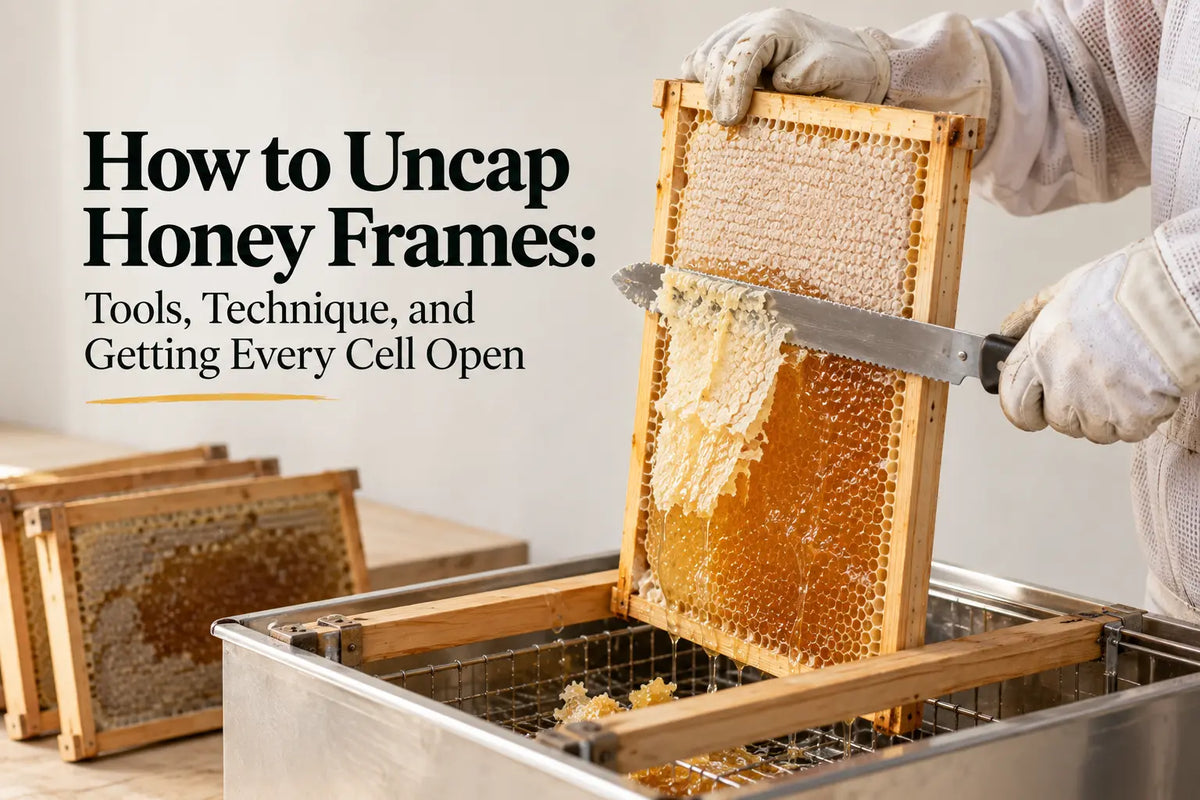 How to Uncap Honey Frames
