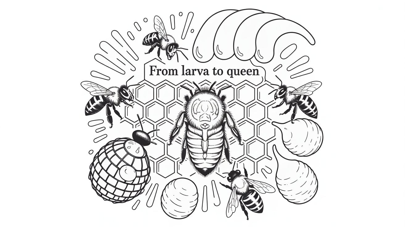 Larva to  Queen