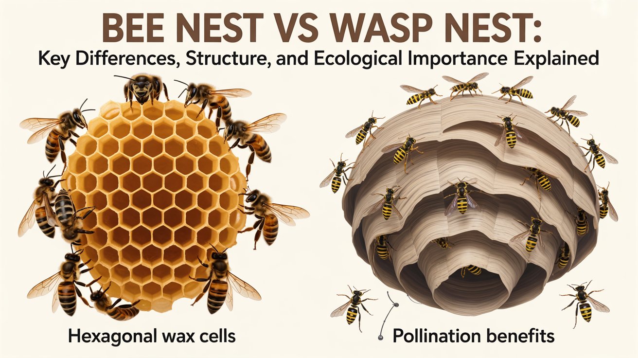 Bee Nest vs Wasp Nest