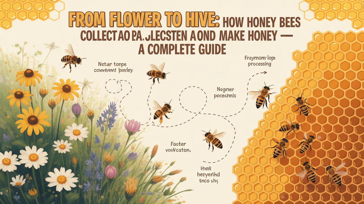 Dal Fiore all'Alveare: Come le Api Raccogliono e Producono il Miele