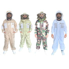 OZ ARMOUR colored ventilated beekeeping suit with round hat and fencing veil