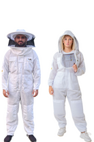 3 Layer Mesh Beekeeping Suit With Fencing Veil & Round Brim Hat - Man/Women Wear