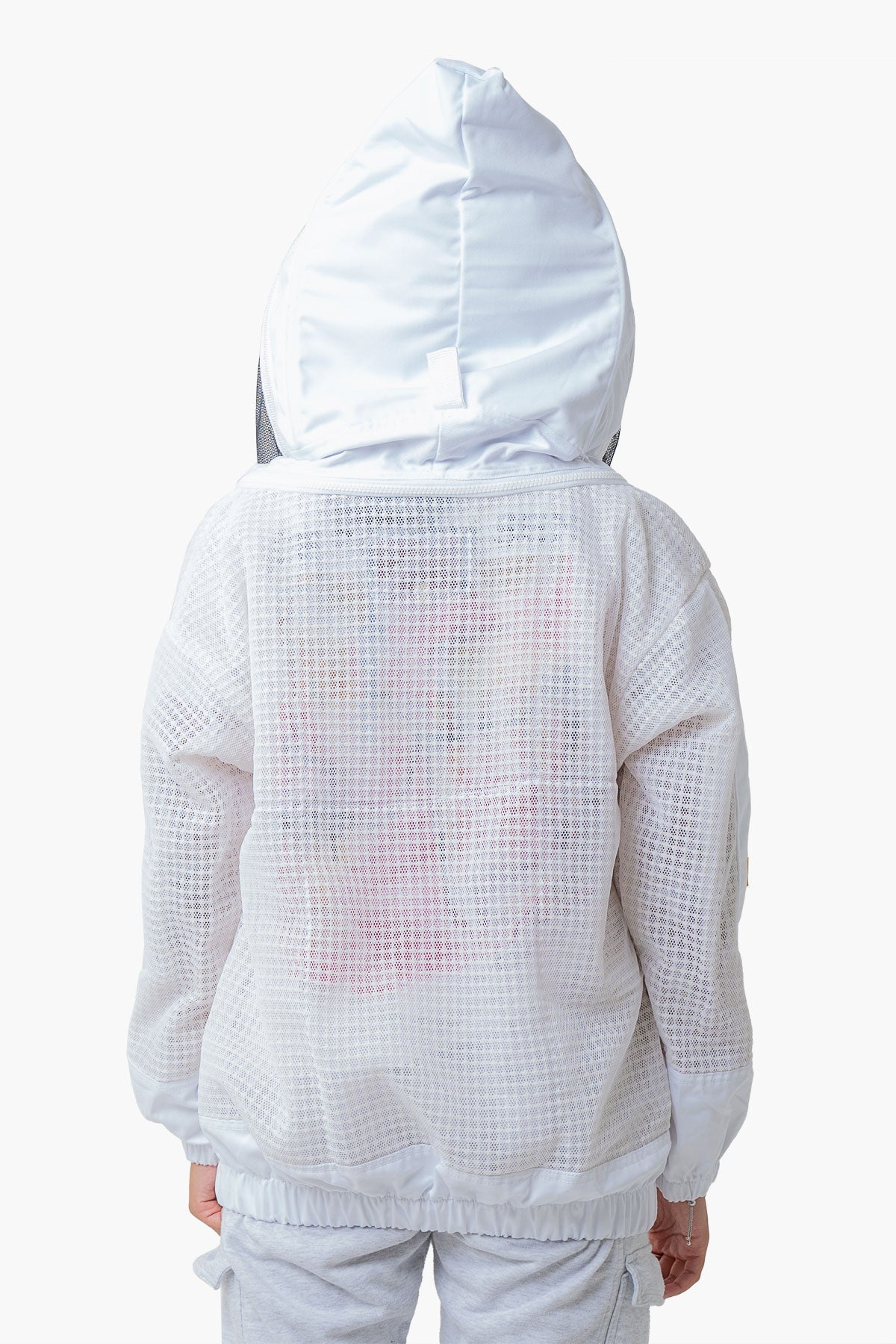 3 Layer Mesh Ventilated Beekeeping Jacket With Fencing Veil & Round Hat Veil - Premium Jackets