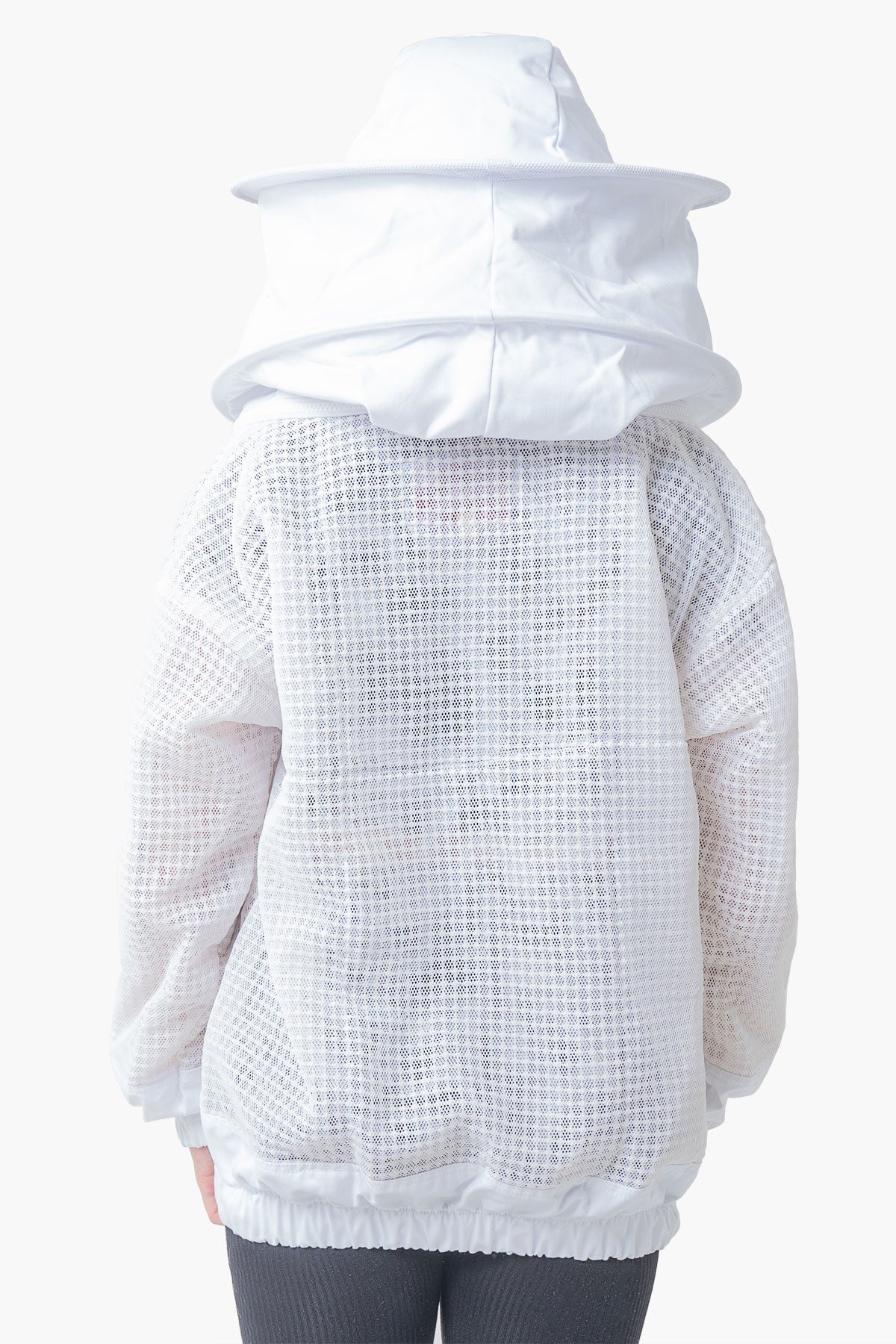 3 Layer Mesh Ventilated Beekeeping Jacket With Fencing Veil & Round Hat Veil - Premium Jackets