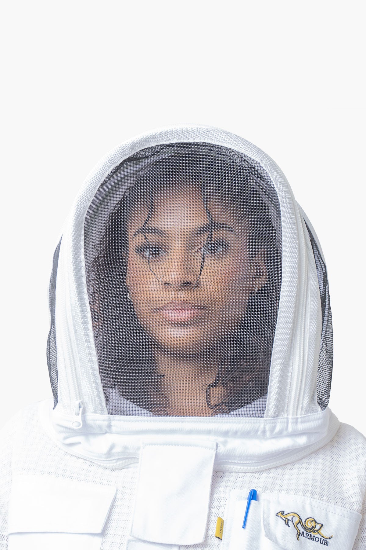 3 Layer Mesh Ventilated Beekeeping Jacket With Fencing Veil & Round Hat Veil - Premium Jackets