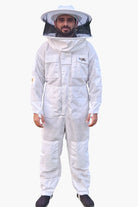 3 Layer Super Cool Mesh Beekeeping Suit With Fencing Veil & Round Brim Hat - Premium Adult Suits
