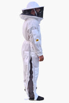 3 Layer Super Cool Mesh Beekeeping Suit With Fencing Veil & Round Brim Hat - Premium Adult Suits