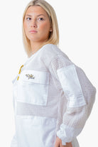 3 Layer Super Cool Mesh Beekeeping Suit With Fencing Veil & Round Brim Hat - Premium Adult Suits