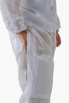 3 Layer Super Cool Mesh Beekeeping Suit With Fencing Veil & Round Brim Hat - Premium Adult Suits
