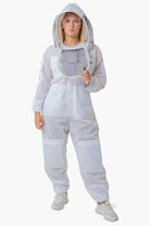 3 Layer Super Cool Mesh Beekeeping Suit With Fencing Veil & Round Brim Hat - Premium Adult Suits