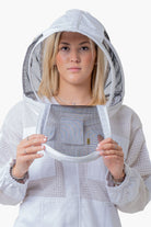 3 Layer Super Cool Mesh Beekeeping Suit With Fencing Veil & Round Brim Hat - Premium Adult Suits