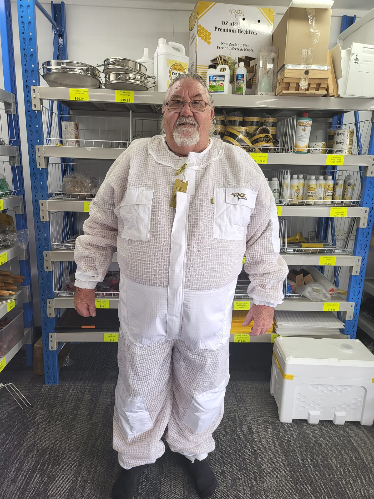 3 layer mesh ventilated beekeeping stout suit