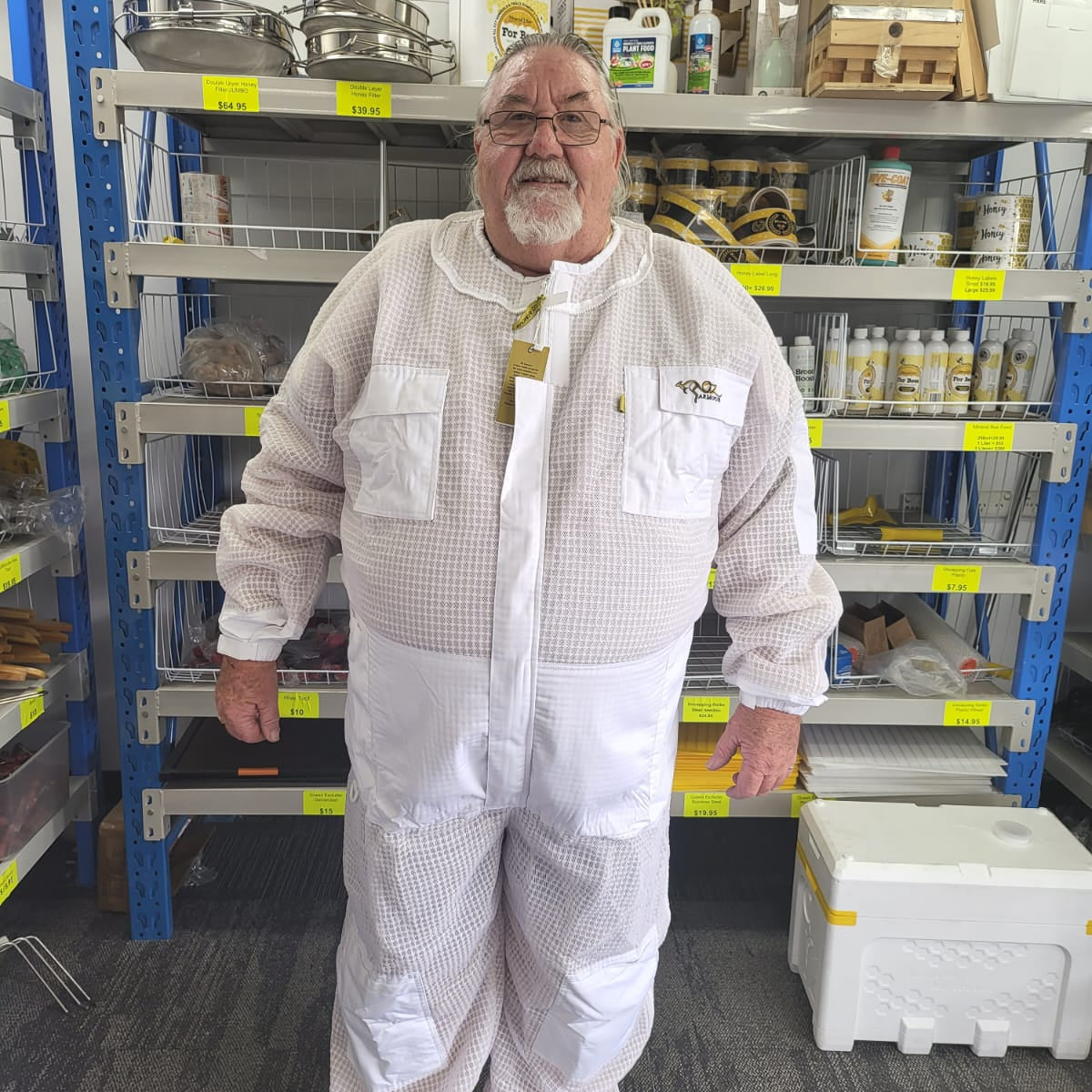 Buy Cow Hide Ventilated Beekeeping Gloves At OZ ARMOUR EU