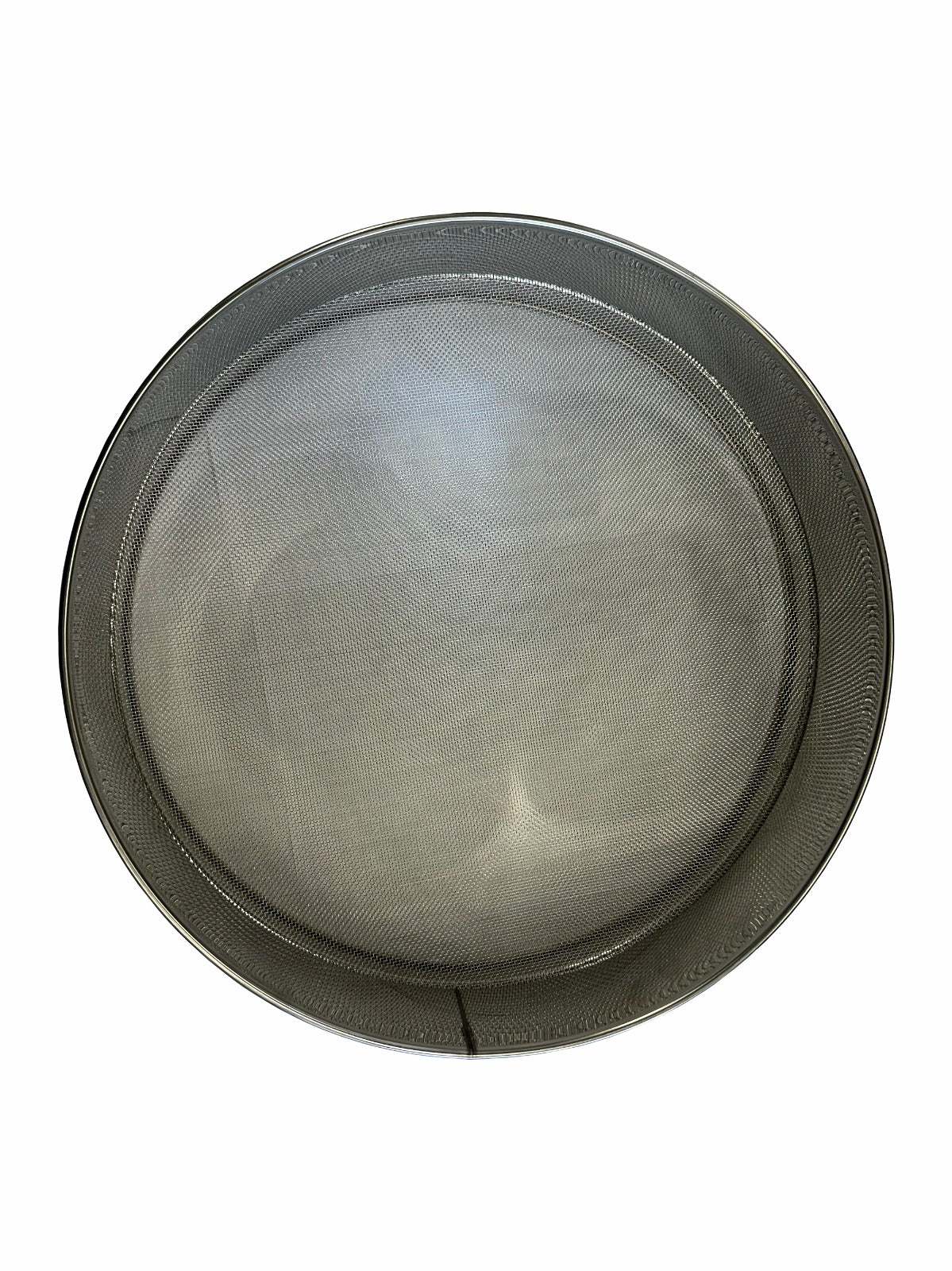 Top view of stainless steel filter basket insert for honey tank straining and honey processing